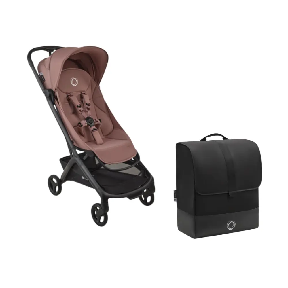 Bugaboo Butterfly 2 Klapvogn Inkl. Transporttaske - Black/Dusty Pink
