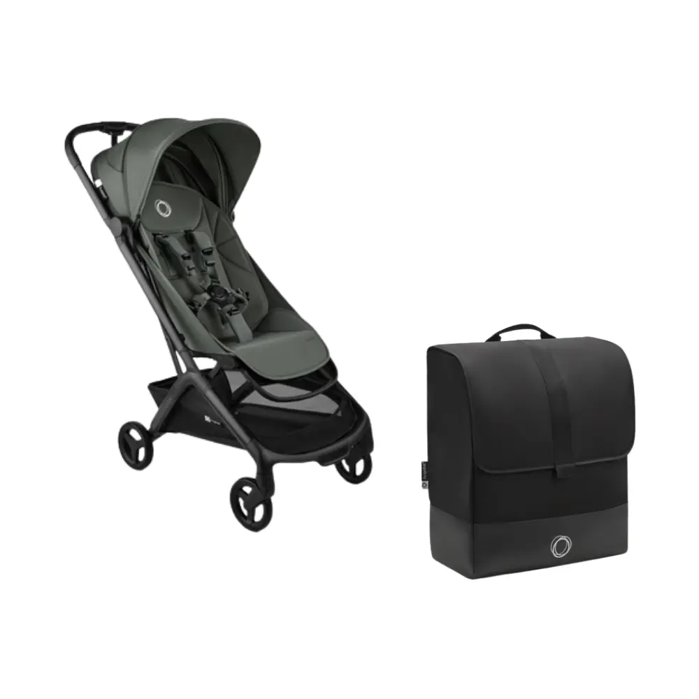 Bugaboo Butterfly 2 Klapvogn Inkl. Transporttaske - Black/Forest Green