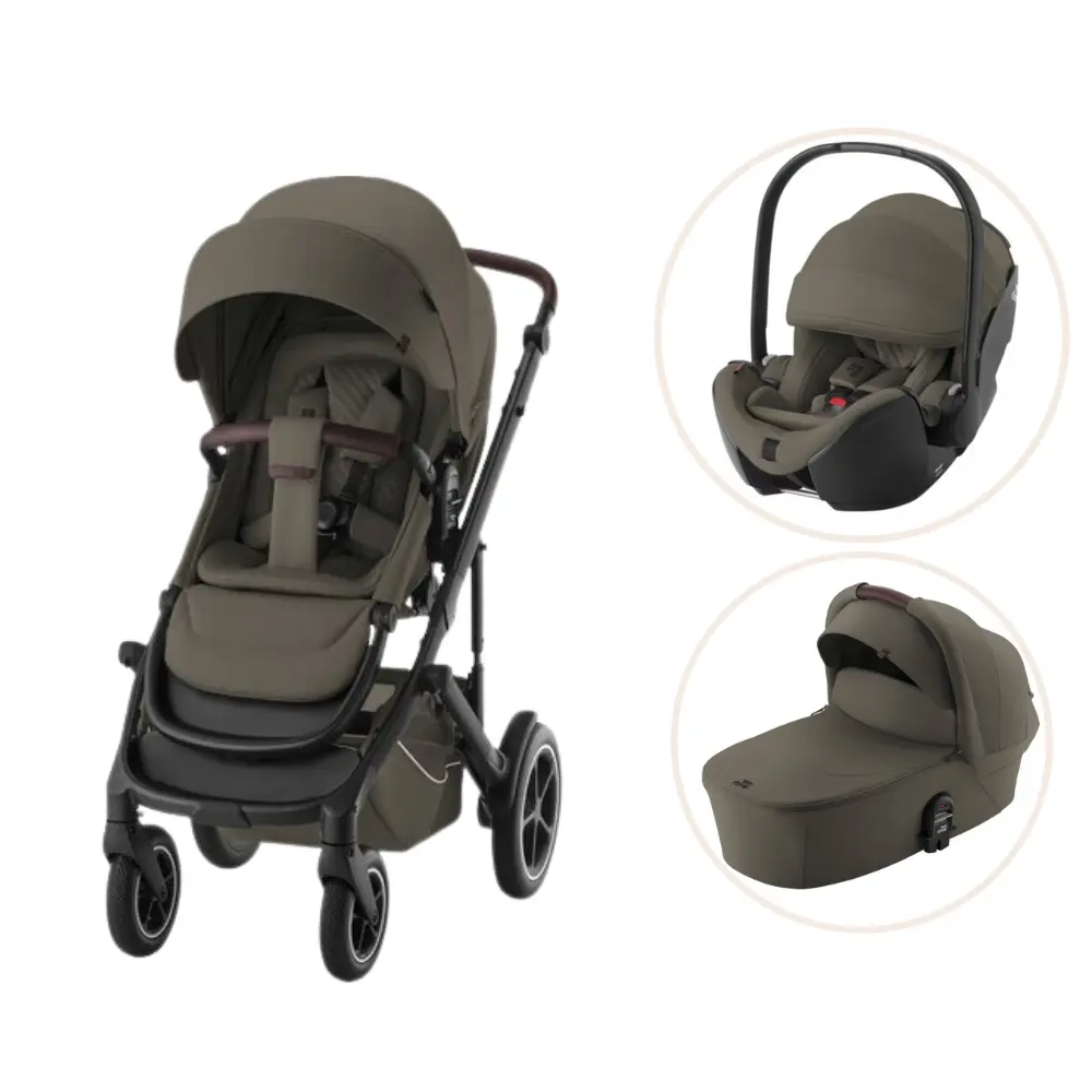 Britax Römer Smile 5Z Lux Kombivogn inkl. Baby-Safe Pro Autostol - Urban Olive