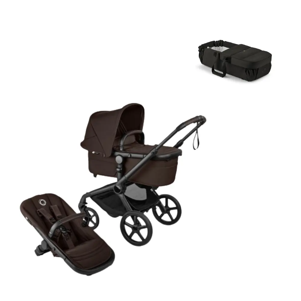 Bugaboo Fox 5 Renew Kombivogn med babynest - Black