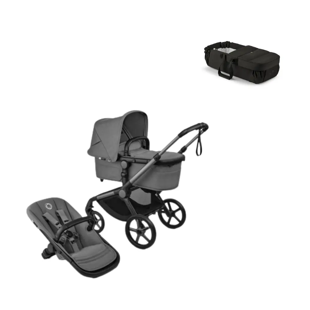 Bugaboo Fox 5 Renew Kombivogn med babynest - Black