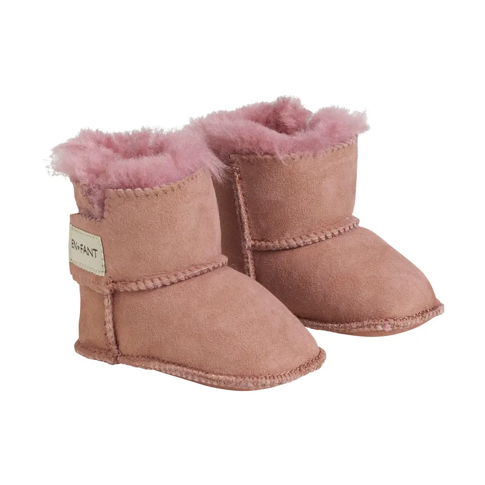 Lammeskinds futter - Old rose - M