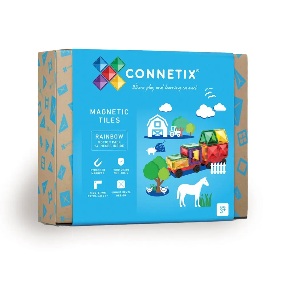 Motion Pack - magnetsæt 24 dele - rainbow