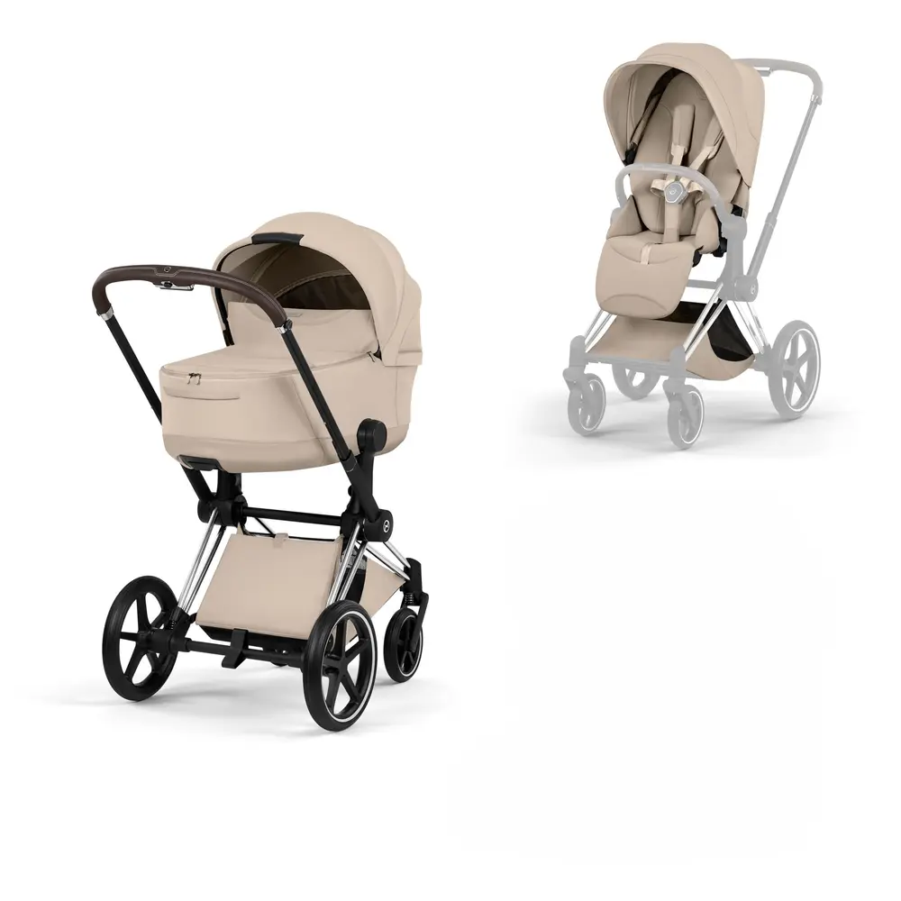 Cybex Priam Kombivogn - Style - Cozy Beige/Chrome Brown