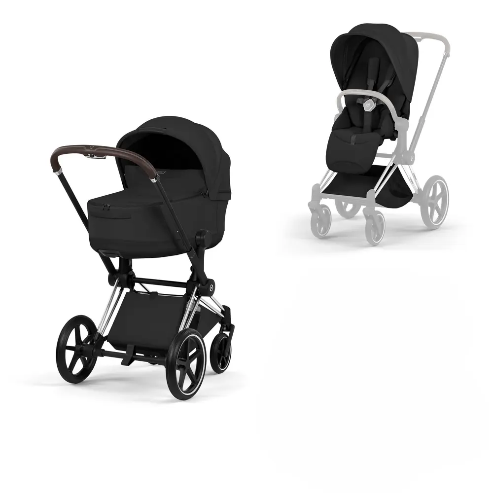 Cybex Priam Kombivogn - Style - Sepia Black/Chrome Brown