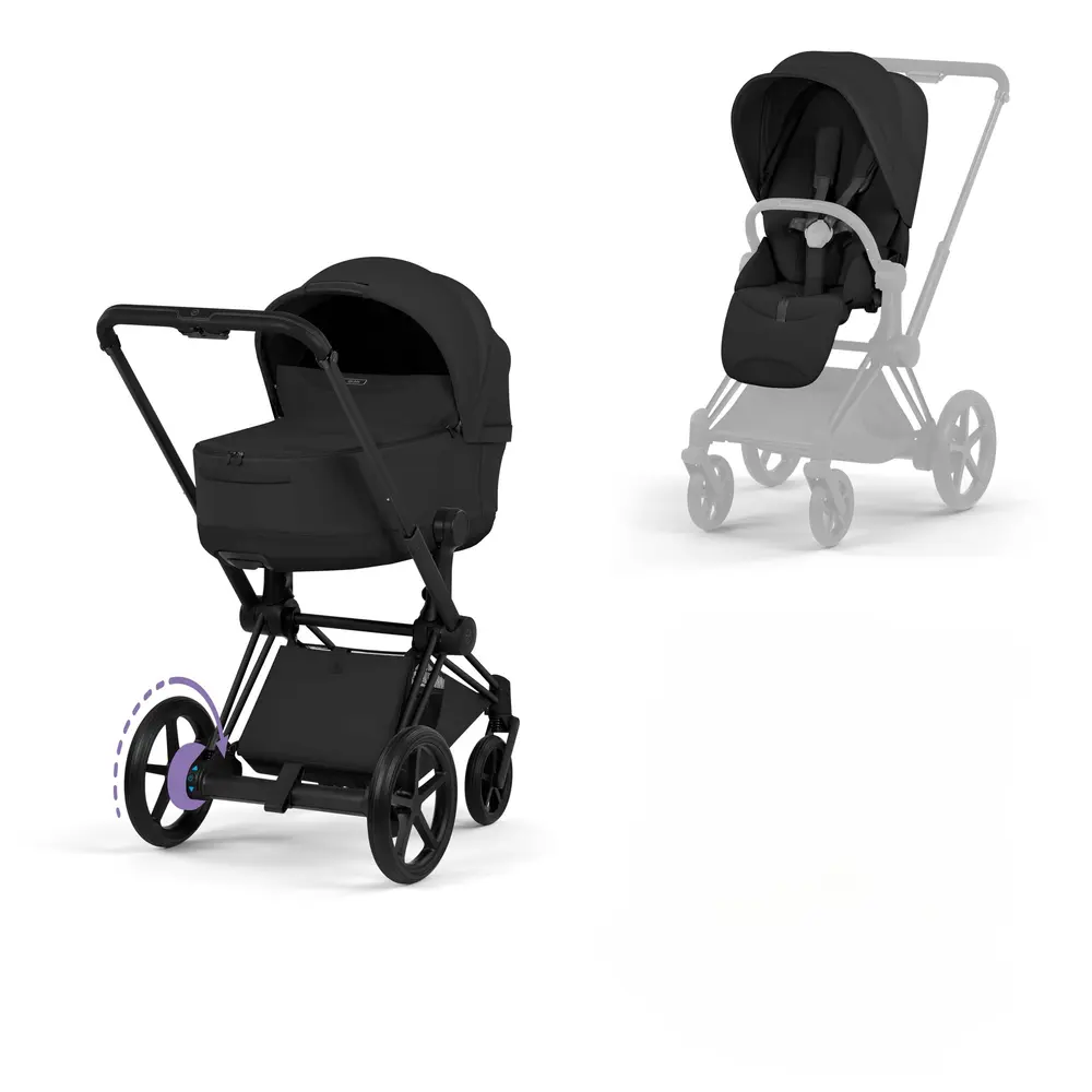 Cybex e-Priam Kombivogn - Style - Sepia Black/Matt Black