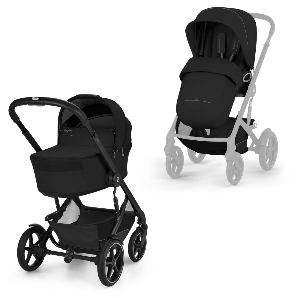 Cybex Talos S Lux Inkl. Foldbar Liggedel - Moon Black