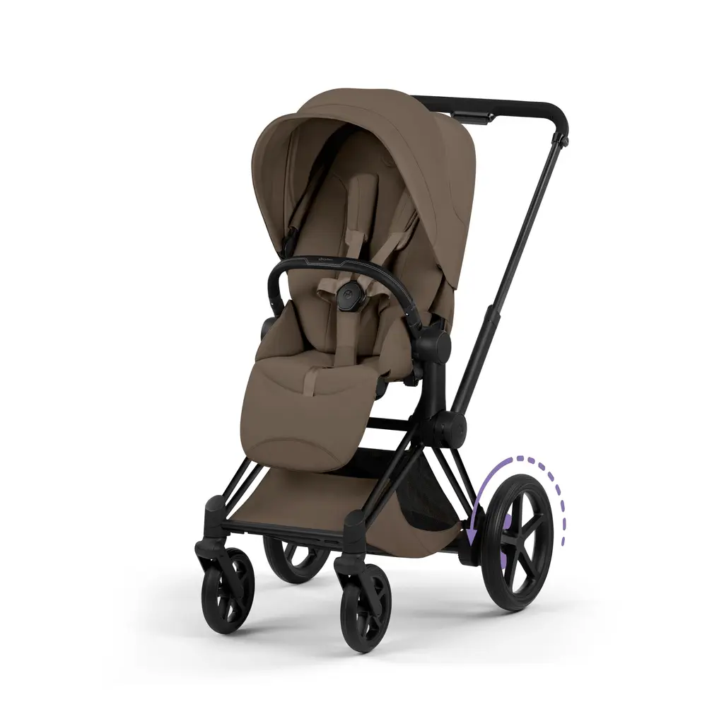 Cybex e-Priam Klapvogn - Style - Coconut Brown/Matt Black