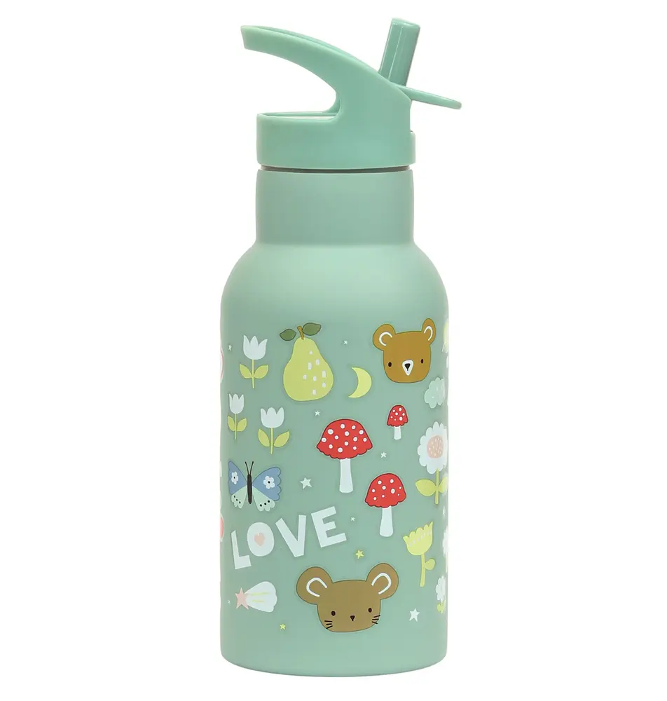 A Little Lovely Company Stainless Steel Drink Bottle - Joy