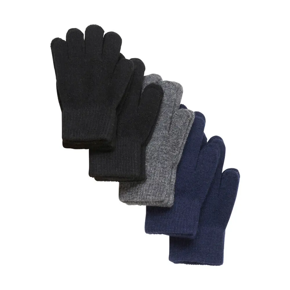 Magic Handsker 5-pak - Black - 3-6 ÅR