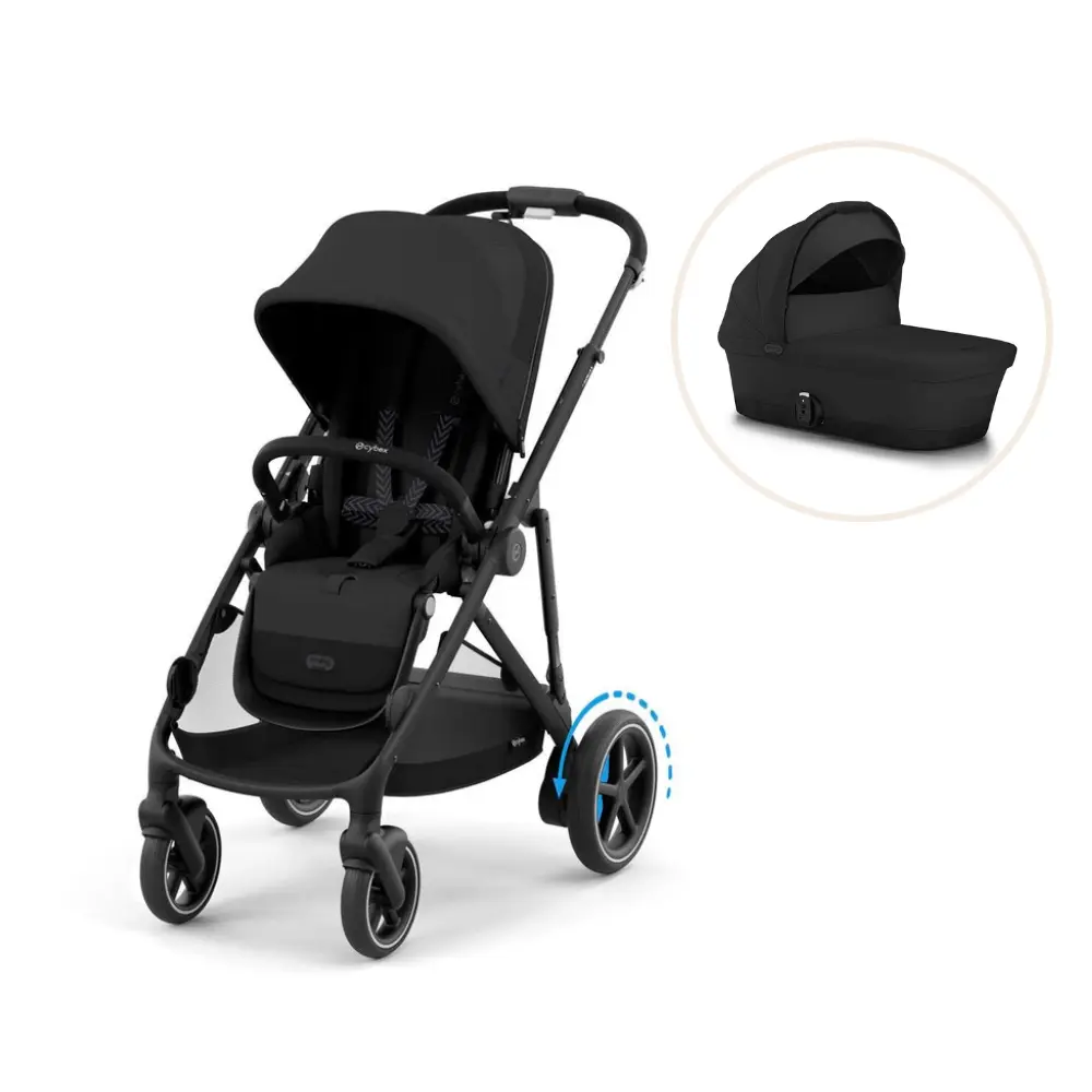 E-Gazelle S inkl. liggedel - Moon Black