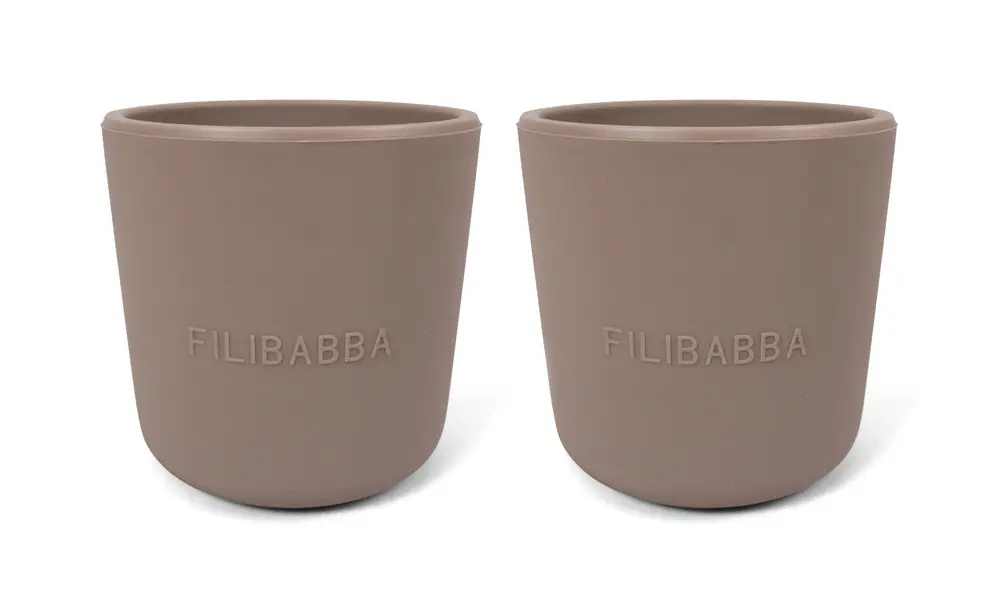 Filibabba Silikone kop 2-pak - Warm Grey