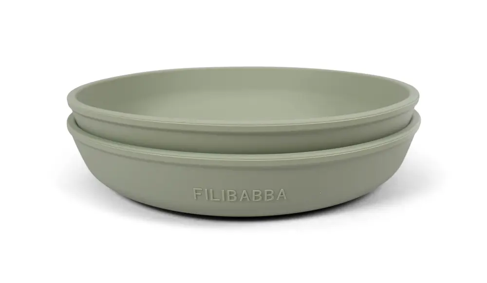 Filibabba Silikone Tallerken 2-pak - Green