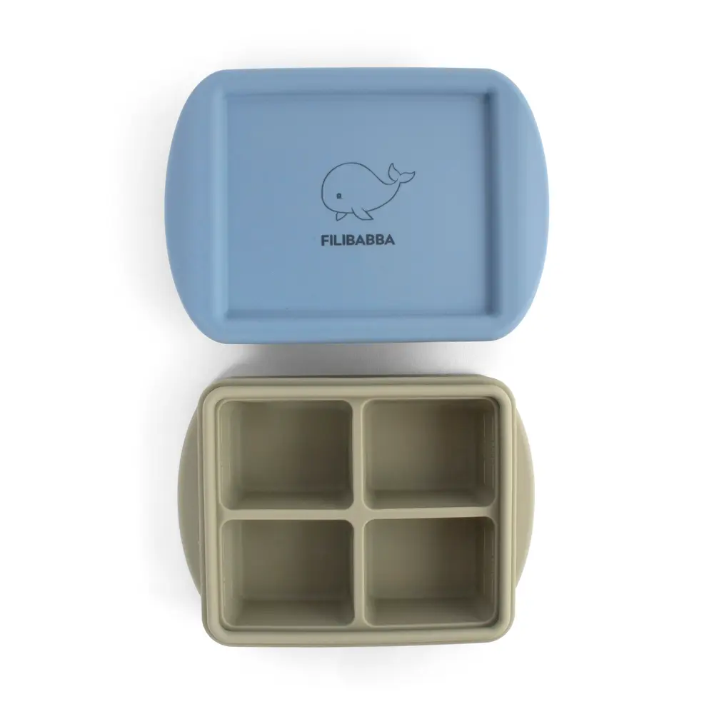 Frysebakke til babymad 4x65 ml - 2-pak - Ocean Mix