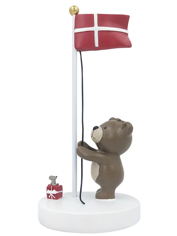 Bordflag, Bamse med mus og gave