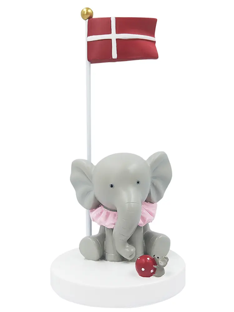 Bordflag, Elefant med mus og bold