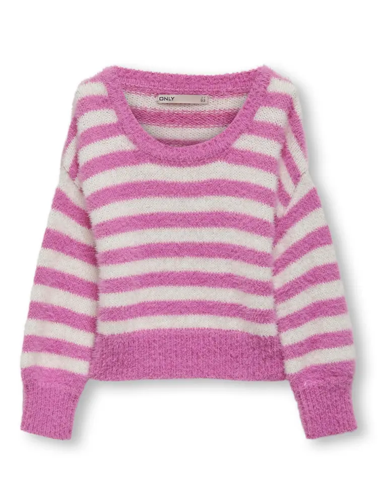 Newpiumo langærmet pullover - Super pink - 116