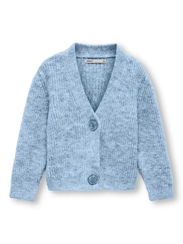 Oriana langærmet glitter cardigan - BLUE - 116