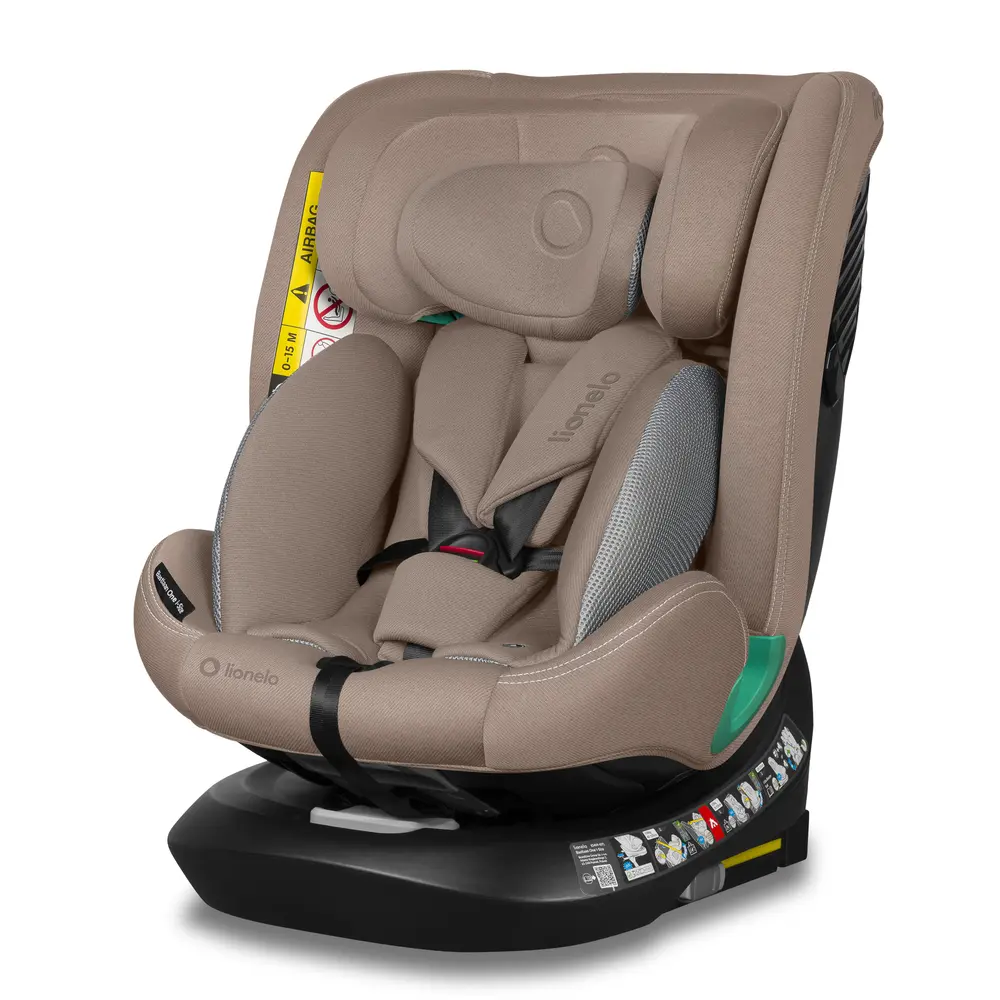Lionelo Bastiaan One i-Size Autostol - Beige Sand