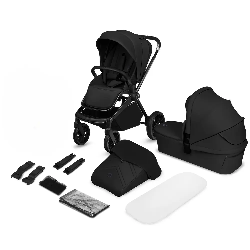 Lionelo Mika plus 2in1 Kombivogn - Black Onyx