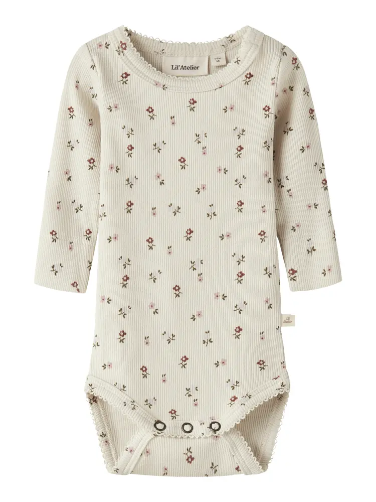 Lil' Atelier Gago Langærmet Body Slim - Turtledove - 74