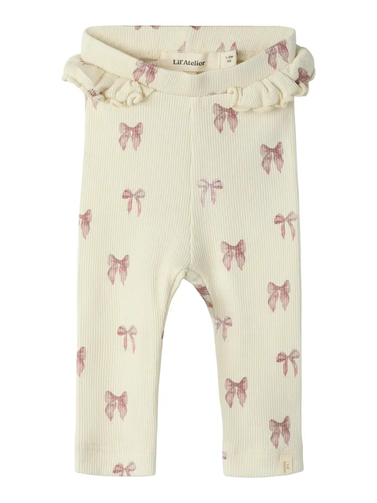 Lil' Atelier Gavo Slim Leggings - Turtledove - 62