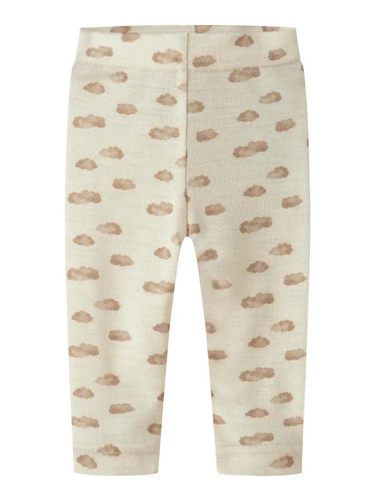 Lil' Atelier Nalu Uld Leggings - Turtledove - 68