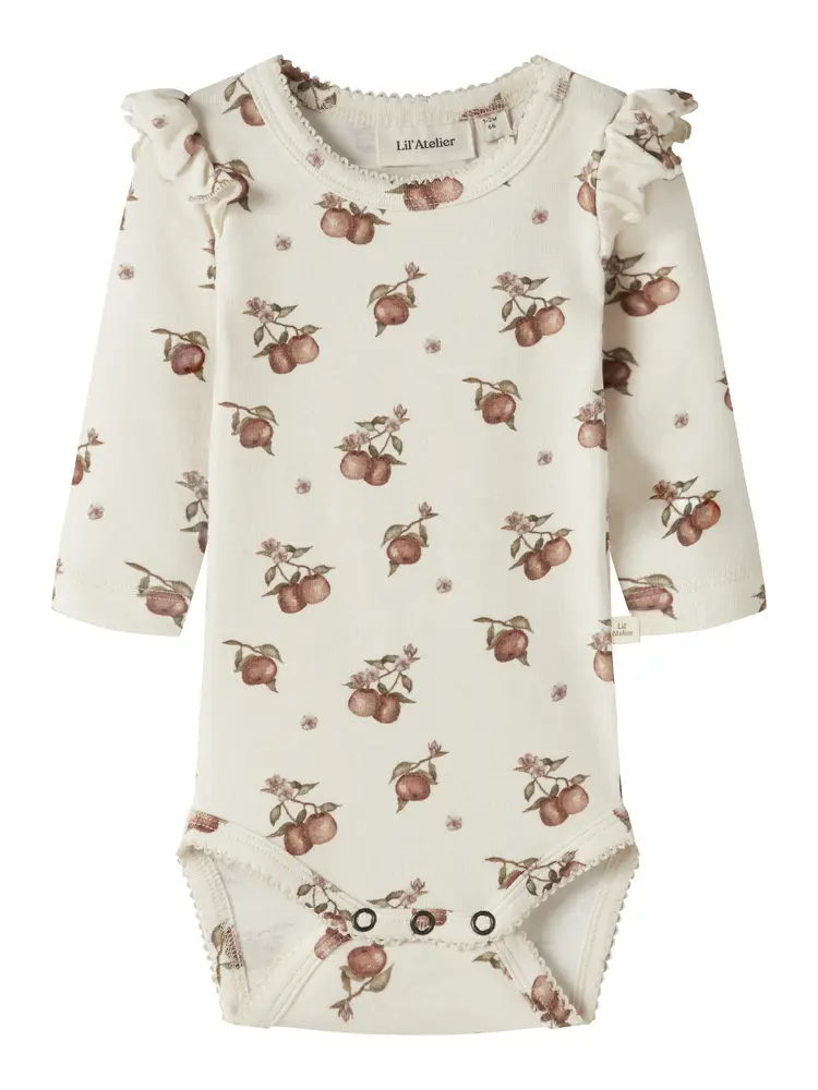 Lil' Atelier Gayo Kep Langærmet Slim Body - Turtledove - 68