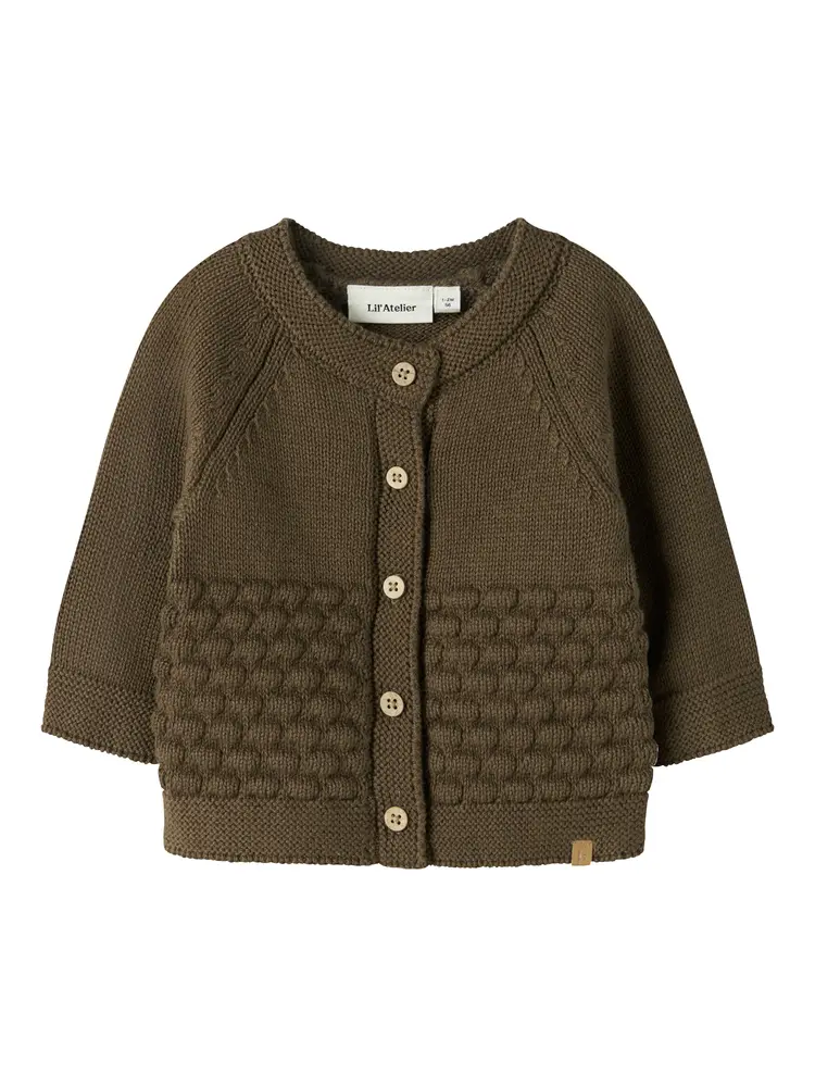 Lil' Atelier Nobir Cardigan - Teak - 74