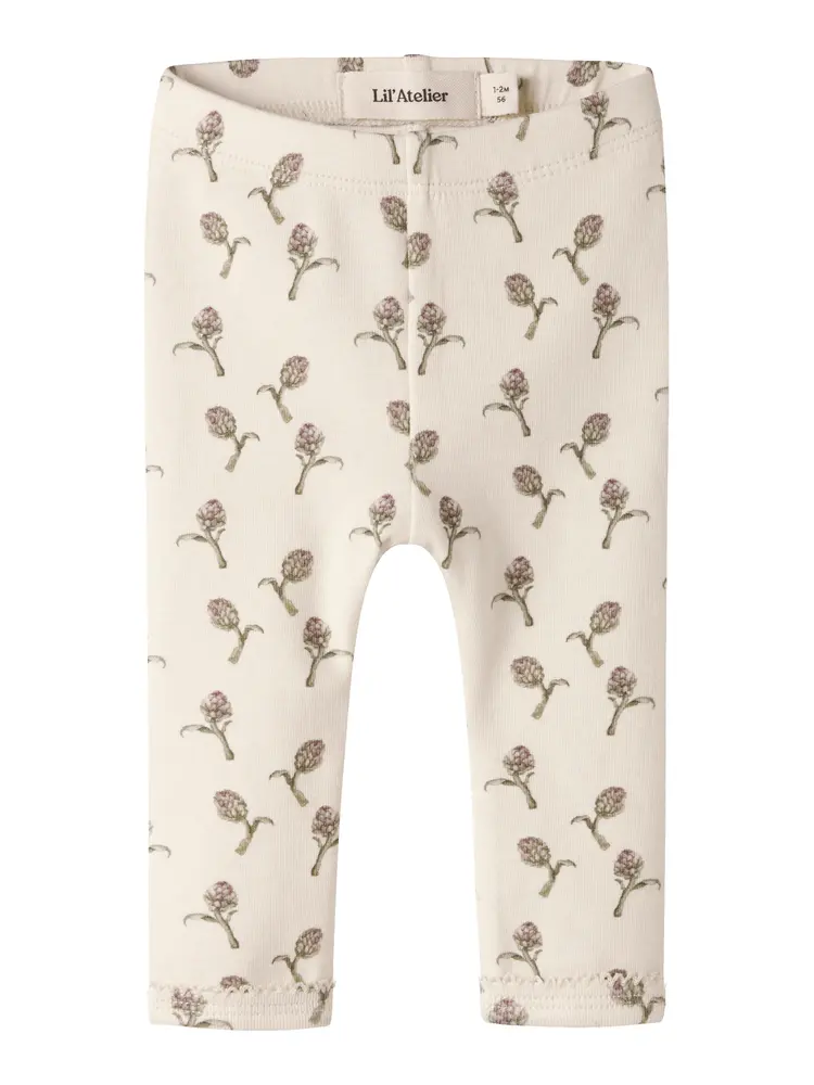 Lil' Atelier Gayo Sin Slim Leggings - Turtledove - 86