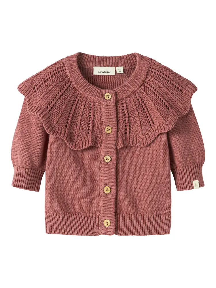 Lil' Atelier Noda Cardigan - Withered Rose - 62