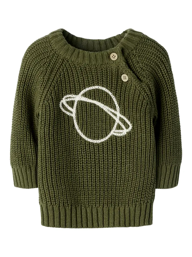 Lil' Atelier Emlen Sweater - Winter Moss - 68
