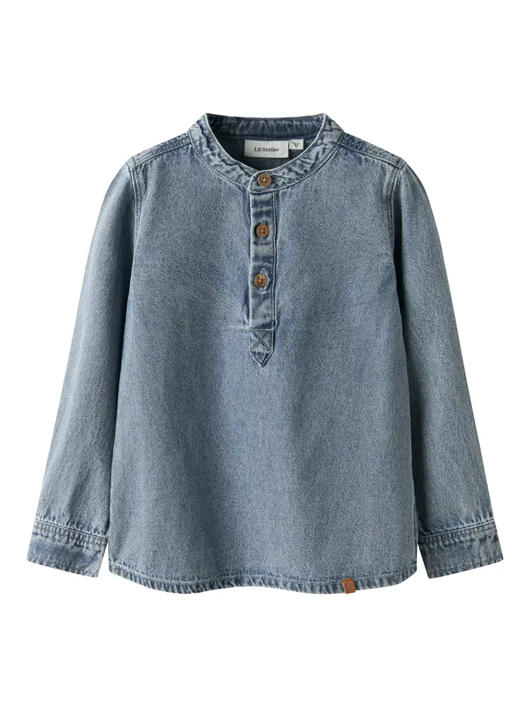 Taya Denim Skjorte - Medium blue denim - 98