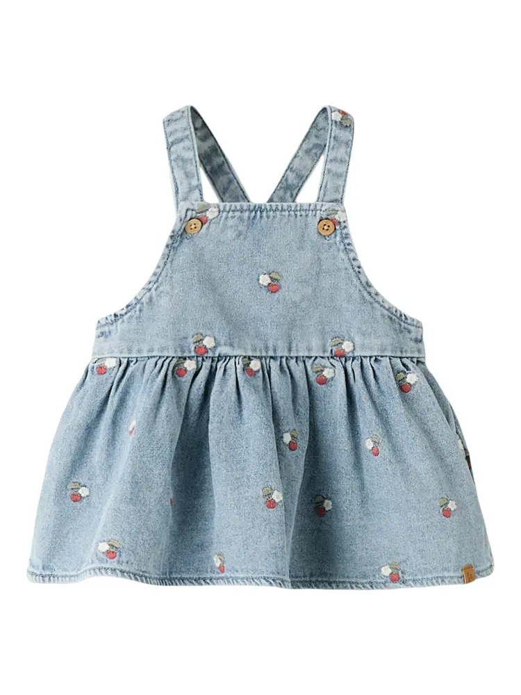 Lil' Atelier Funda Jeanskjole - Medium Blue Denim - 86