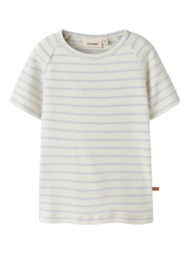 Lil' Atelier Geo Anc T-Shirt - Coconut Milk - 122/128
