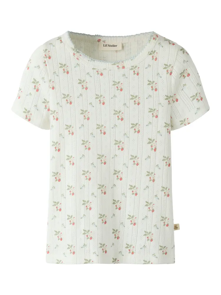 Lil' Atelier Rachello Dap T-Shirt - Coconut Milk - 116