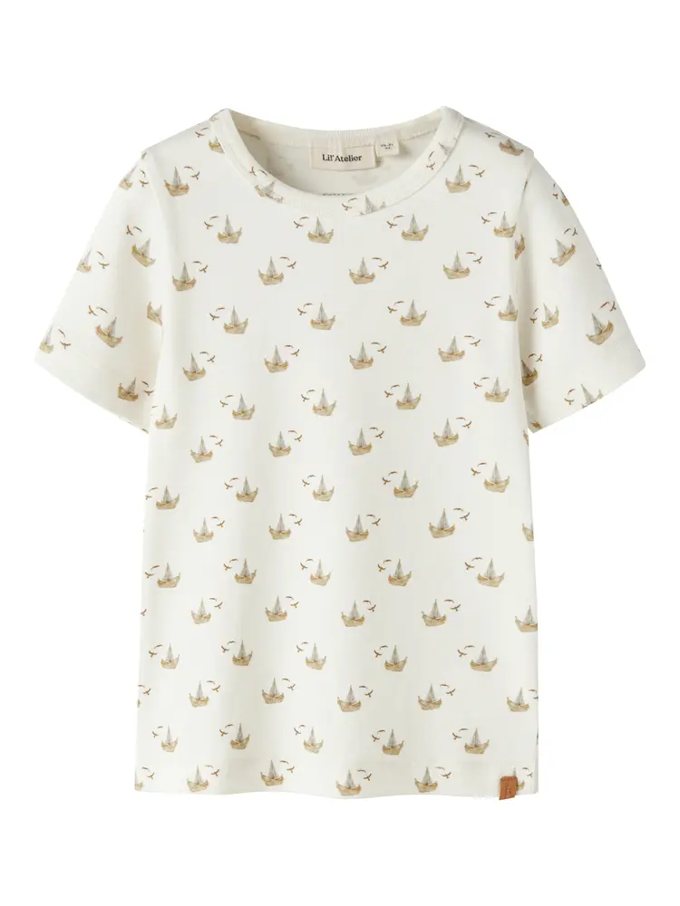 Lil' Atelier Gayo Sor T-Shirt - Coconut Milk - 98