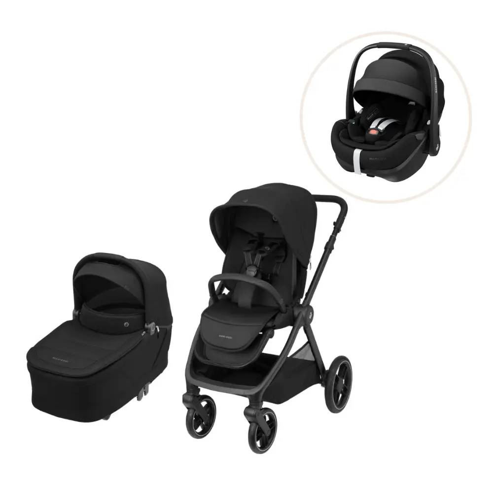 Maxi-Cosi Oxford Plus Kombivogn Inkl. Pebble 360 Pro - Twillic Black