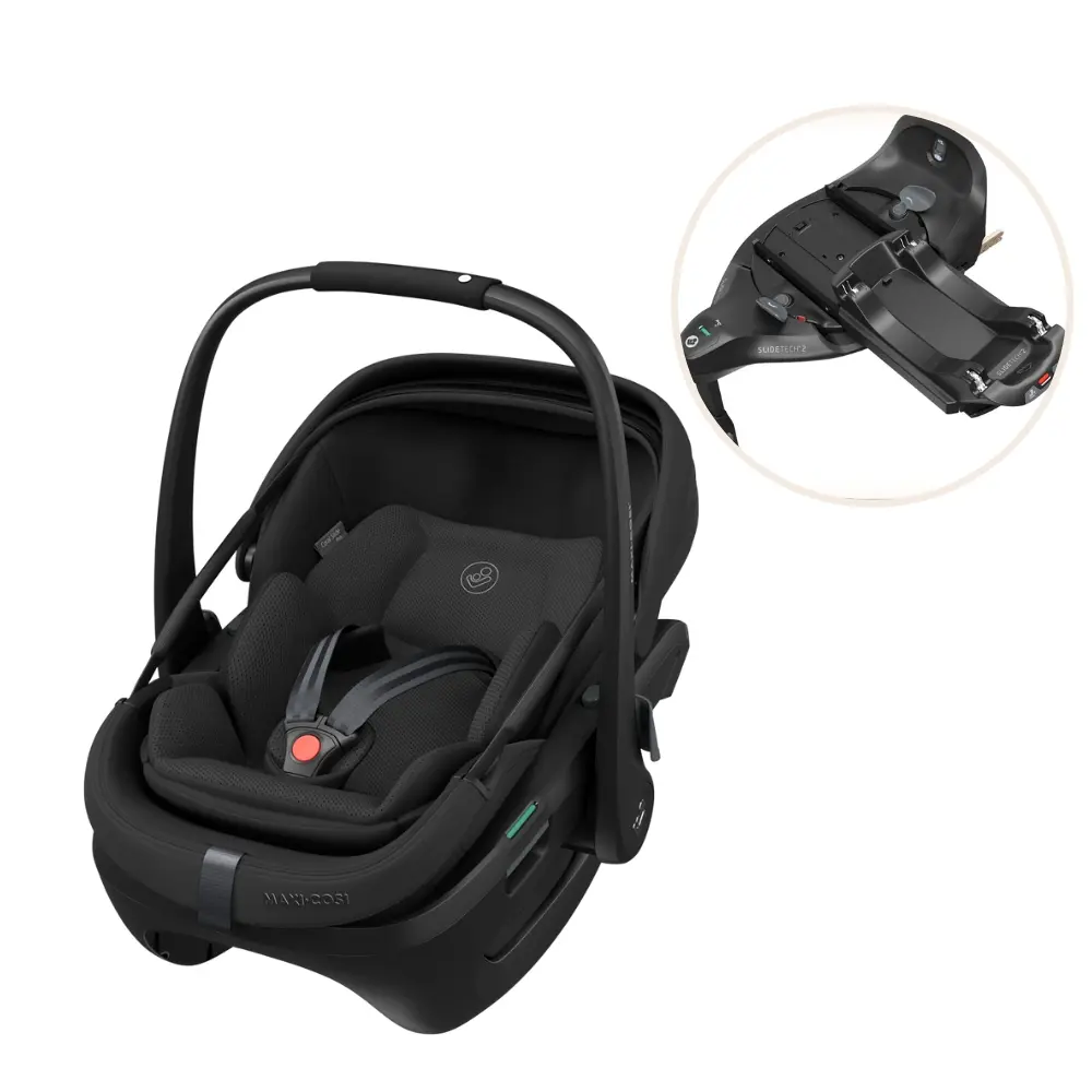 Coral slide pro autostol inkl. familyfix slide pro base - Onyx black