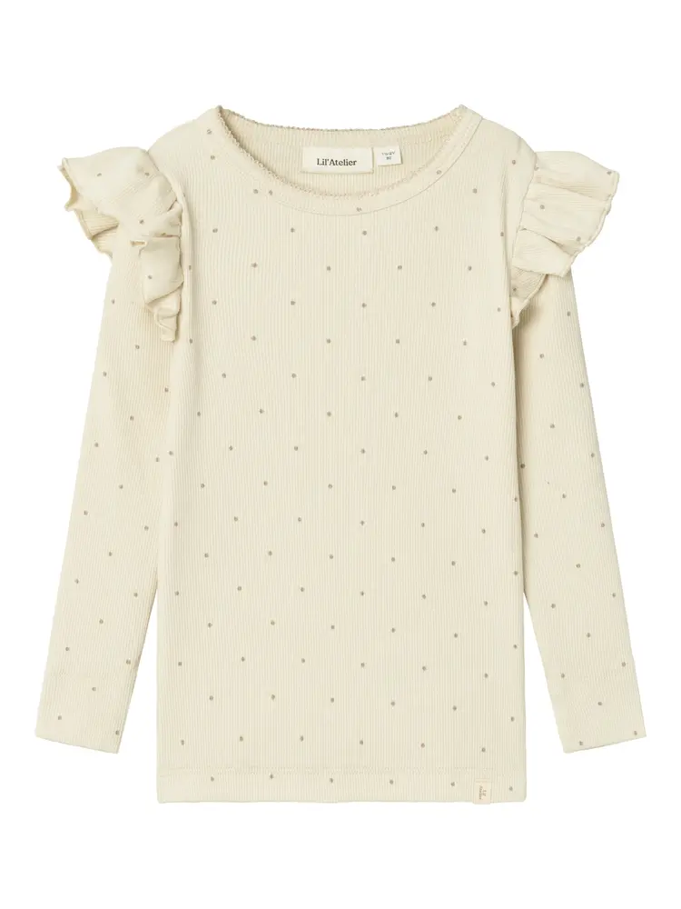 Gago kuo langærmet slim bluse - BIRCH - 116
