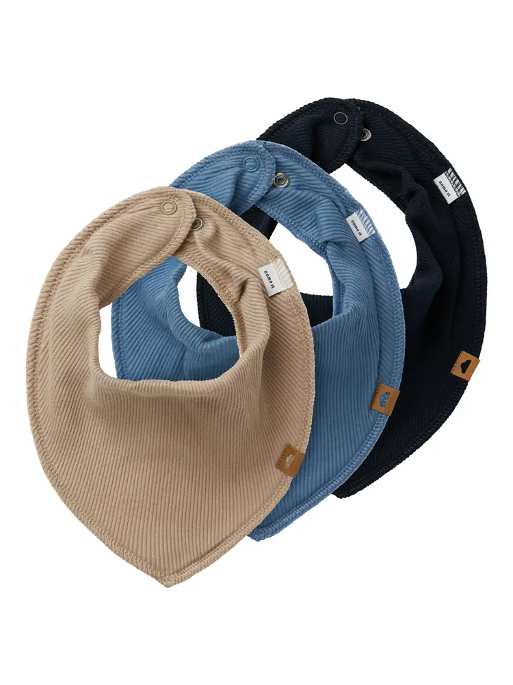 Name It Yvetti Bib 3-Pak - Dark Sapphire - ONE SIZE