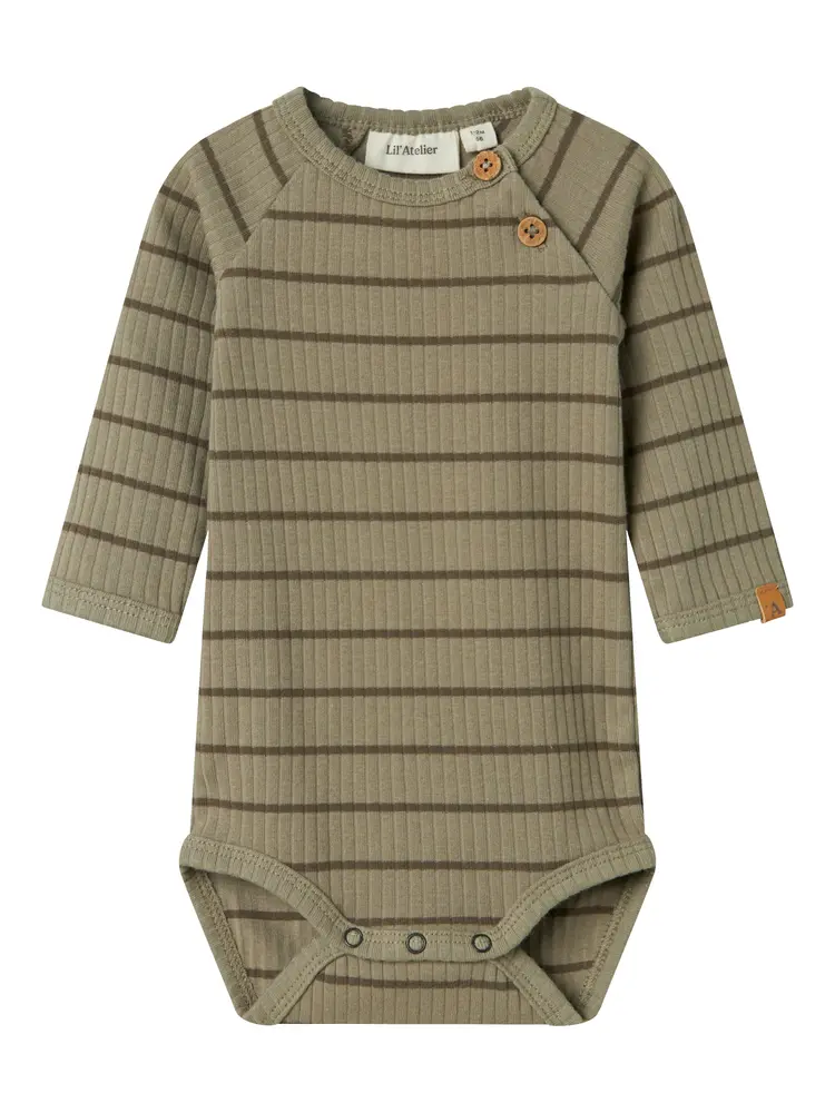 Lil' Atelier Kail Slim Langærmet Body - Overland Trek - 68