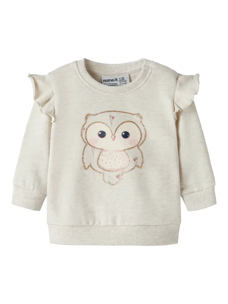 Name It Nilda Sweatshirt - Peyote Melange - 80
