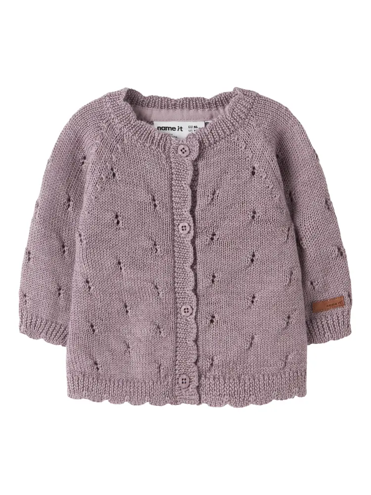 Name It Wrilla Uld Cardigan - Toadstool - 50