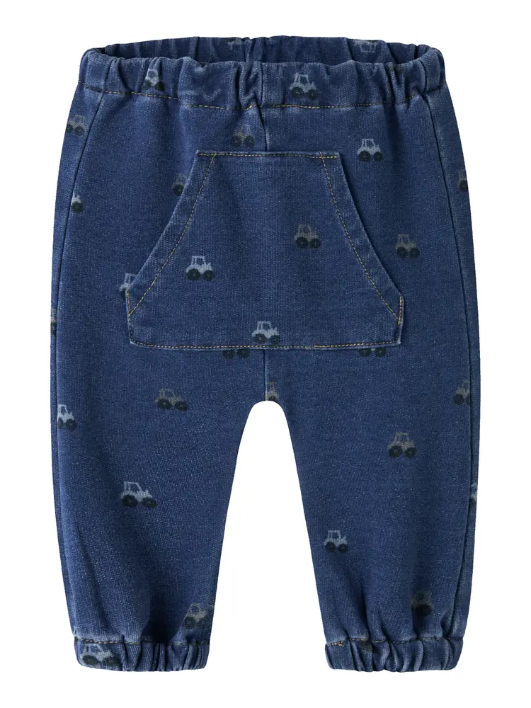 Name It Ben Barrel Sweatpants - Dark Blue Denim - 68