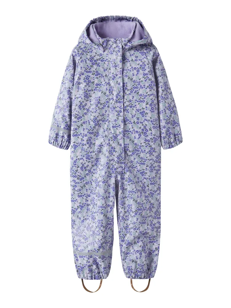 Name It Regndragt m. Fleece - Lavender - 116