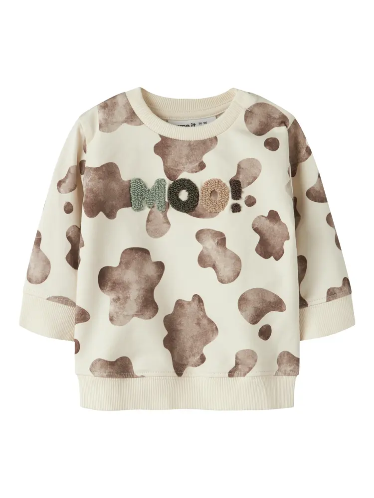 Name It Larry Sweatshirt - Antique White - 80