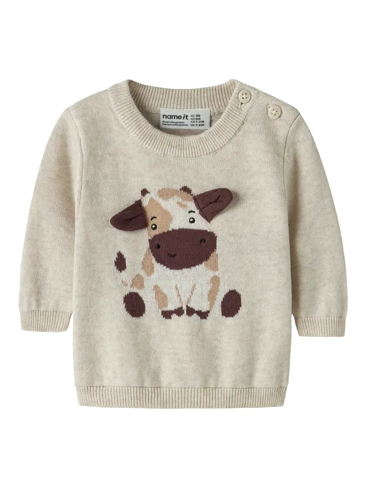 Name It Ligan Sweater - Peyote Melange - 80
