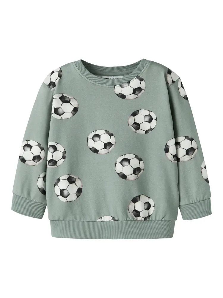 Name It Louie Sweatshirt - Green Milieu - 110