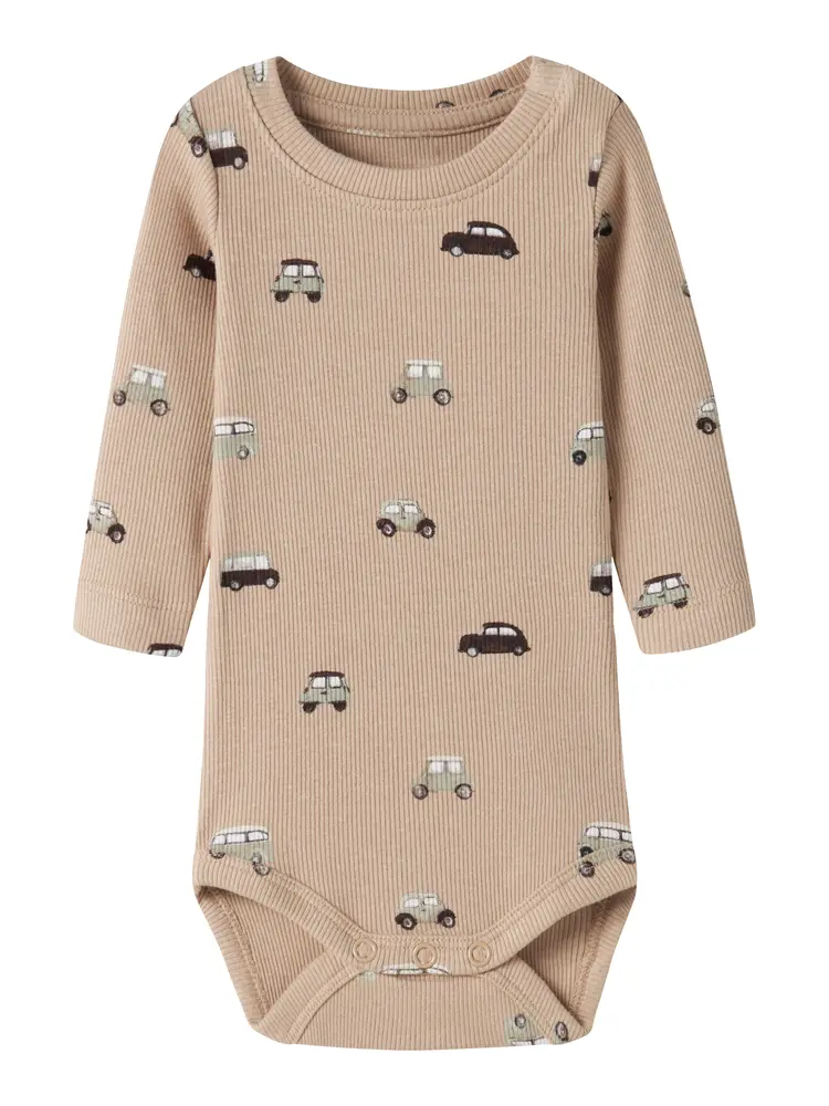 Name It Ottoman Langærmet Body - Sesame - 80